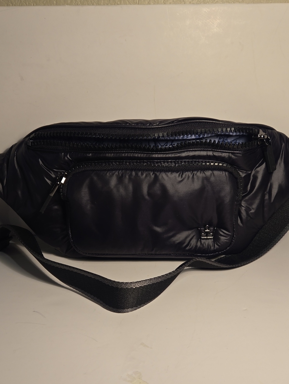 Oliver Thomas Mega Fluff Black Men's Nylon Waist Bag